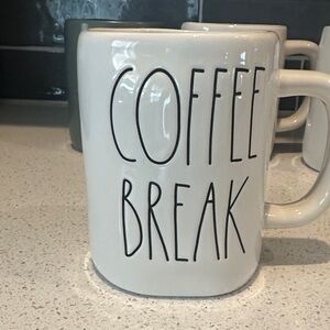 Rae Dunn Cream Coffee Break Mug